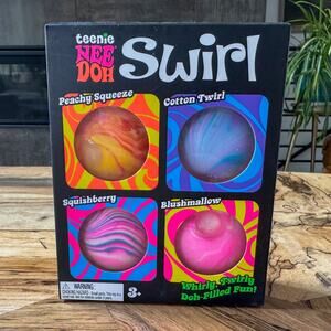 NIB Needoh Fidget Toy - Teenie Needoh Swirl 4-Pack - Tik Tok Viral Sensory Toy